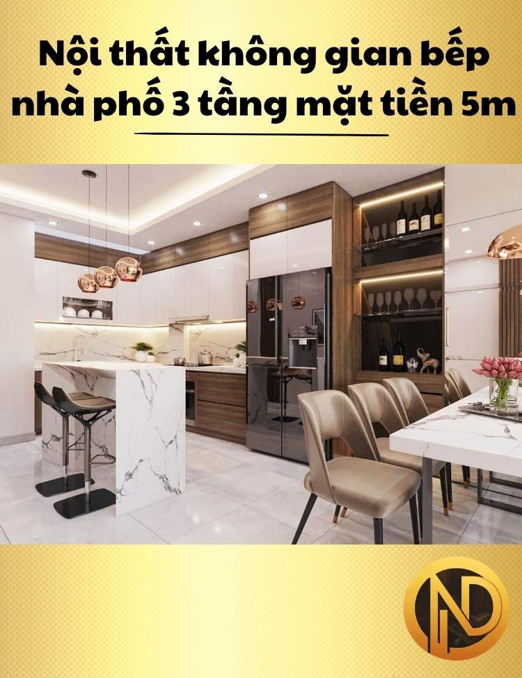 nhà phố 3 tầng mặt tiền 5m 