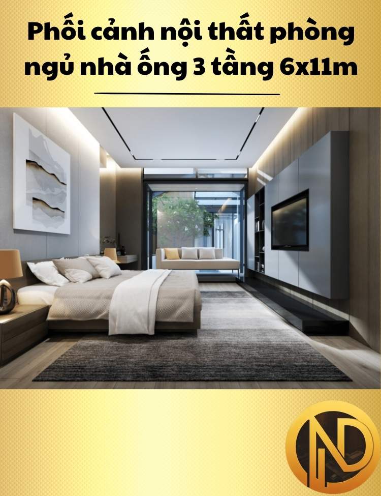 thiết kế nhà 3 tầng 6x11m