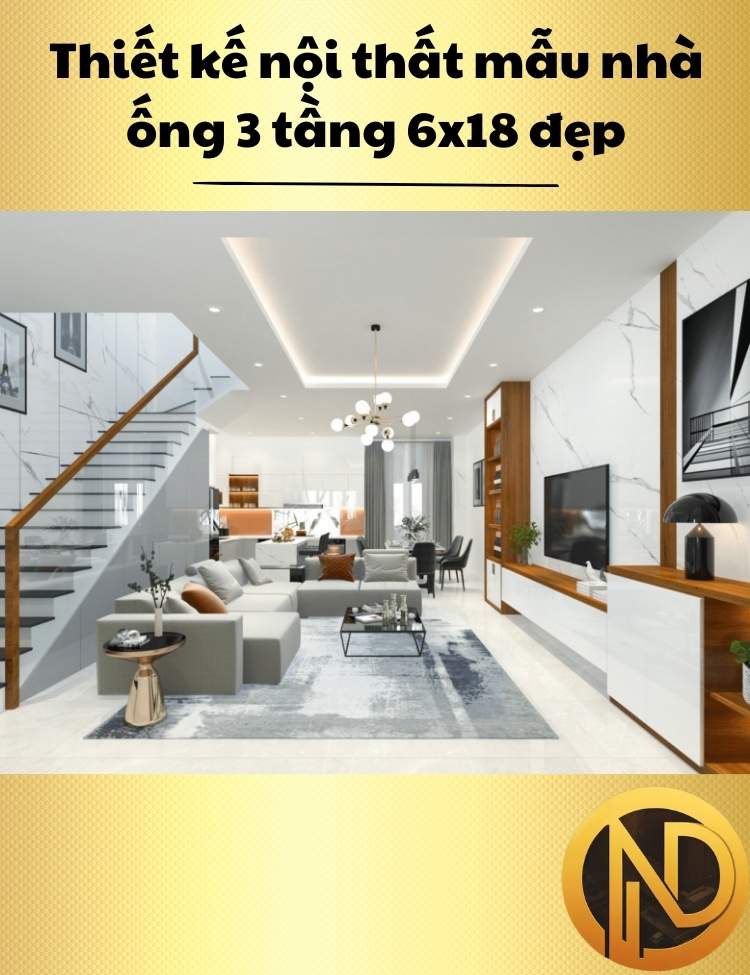 thiết kế nhà 3 tầng 6x18