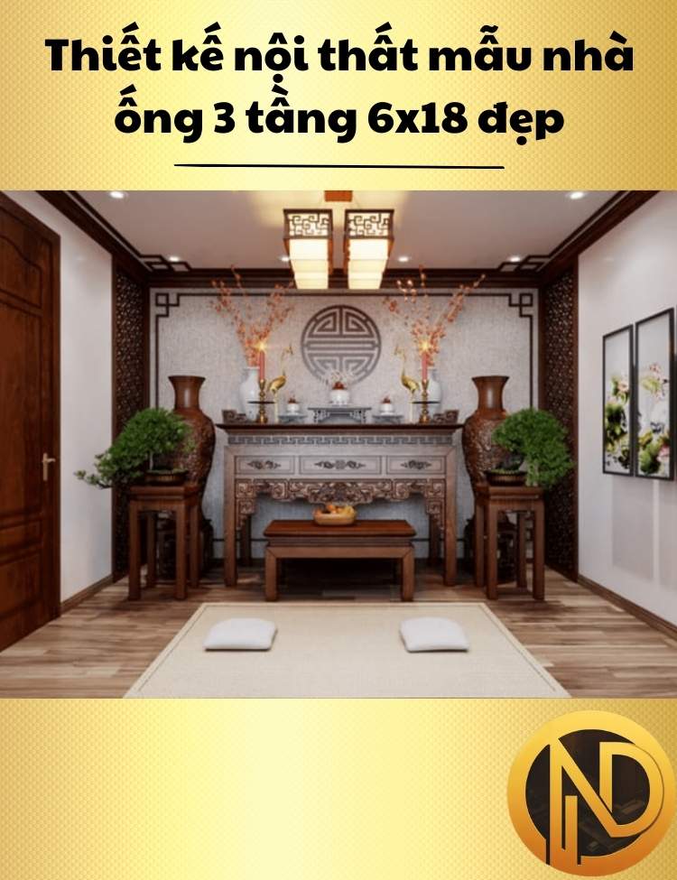 thiết kế nhà 3 tầng 6x18