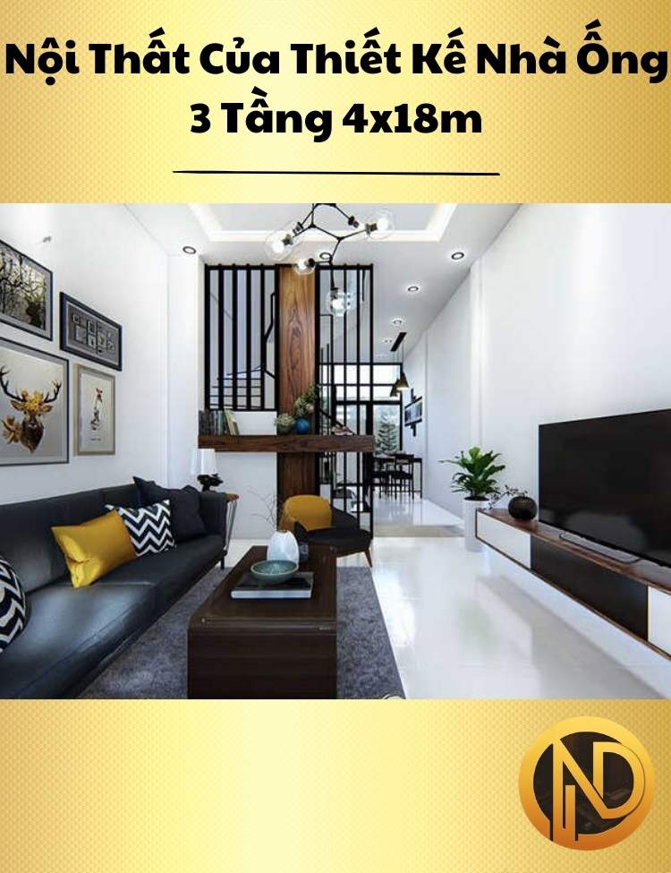 thiết kế nhà ống 3 tầng 4x18m