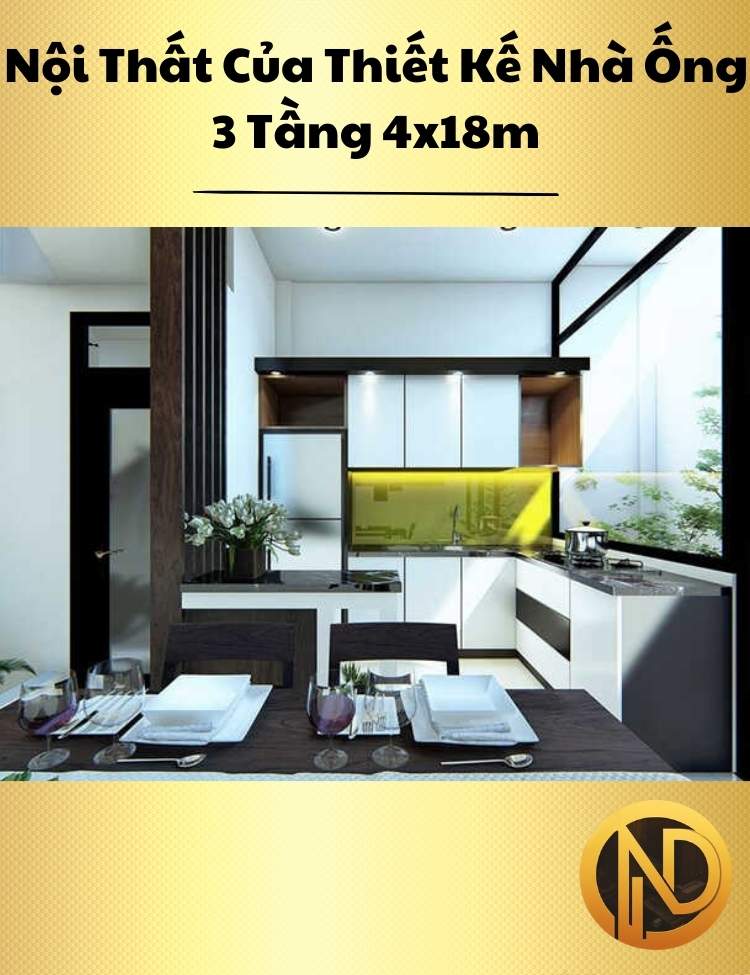 thiết kế nhà ống 3 tầng 4x18m