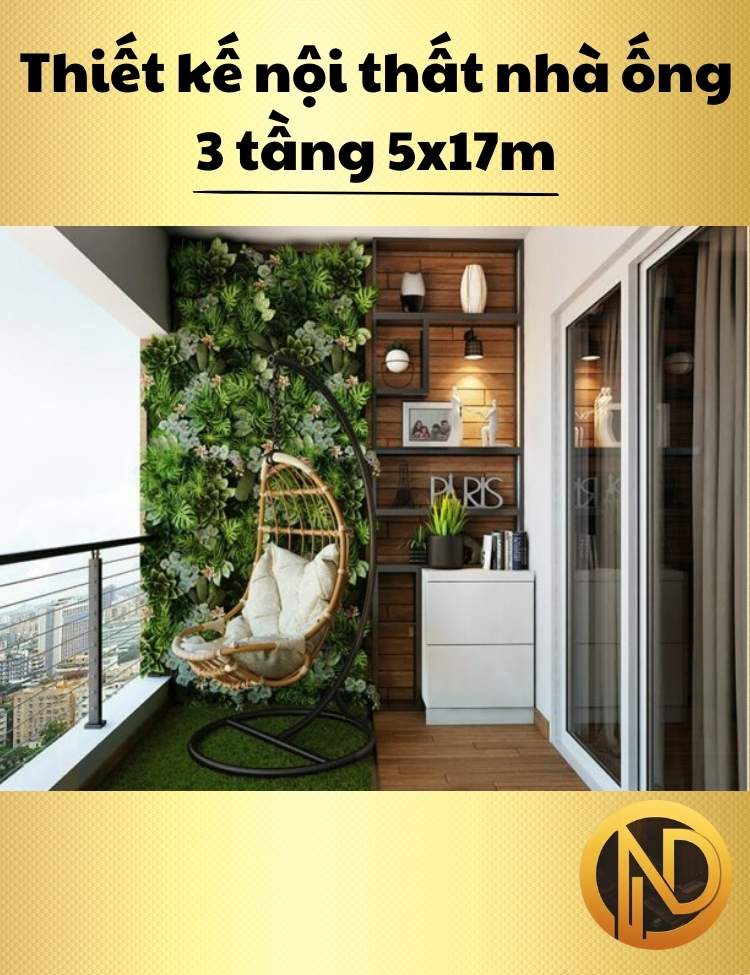 thiết kế nhà ống 3 tầng 5x17m