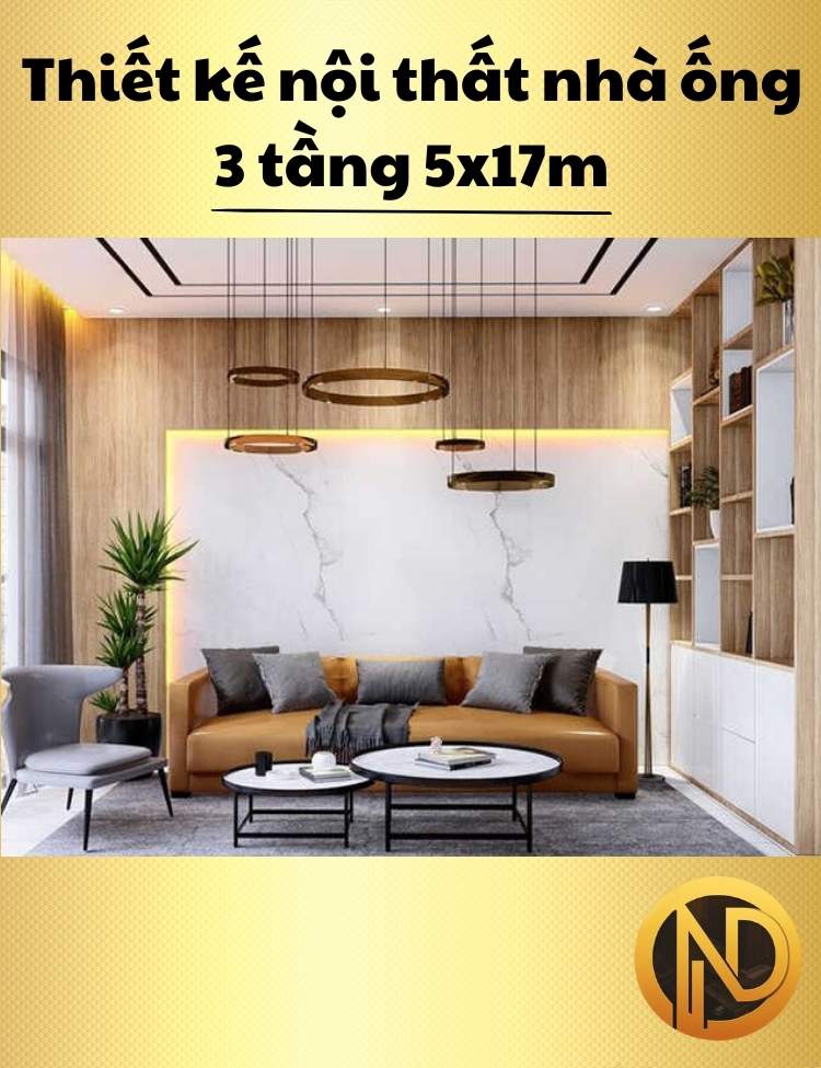 thiết kế nhà ống 3 tầng 5x17m