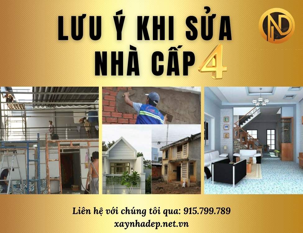 lưu ý khi sửa nhà cấp 4