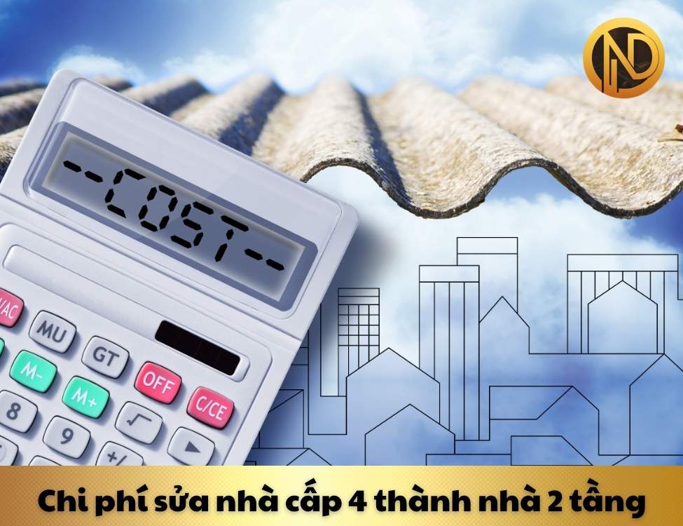 sửa nhà cấp 4 thành nhà 2 tầng