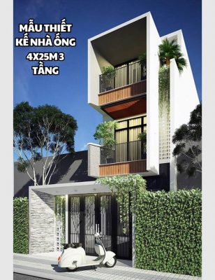 nhà ống 4x25m 3 tầng