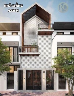 thiết kế nhà ống dài 25m