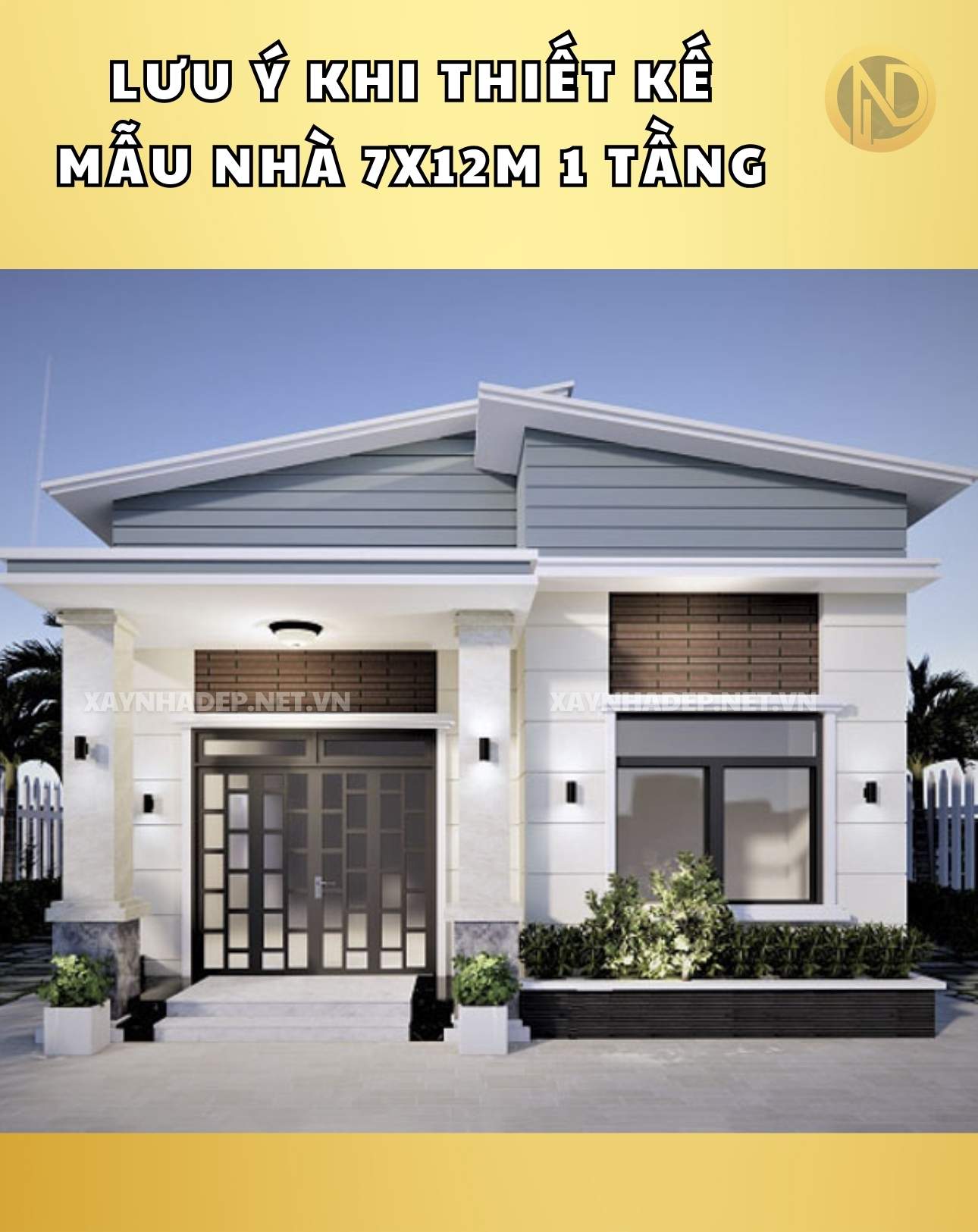 mẫu nhà 7x12m 1 tầng