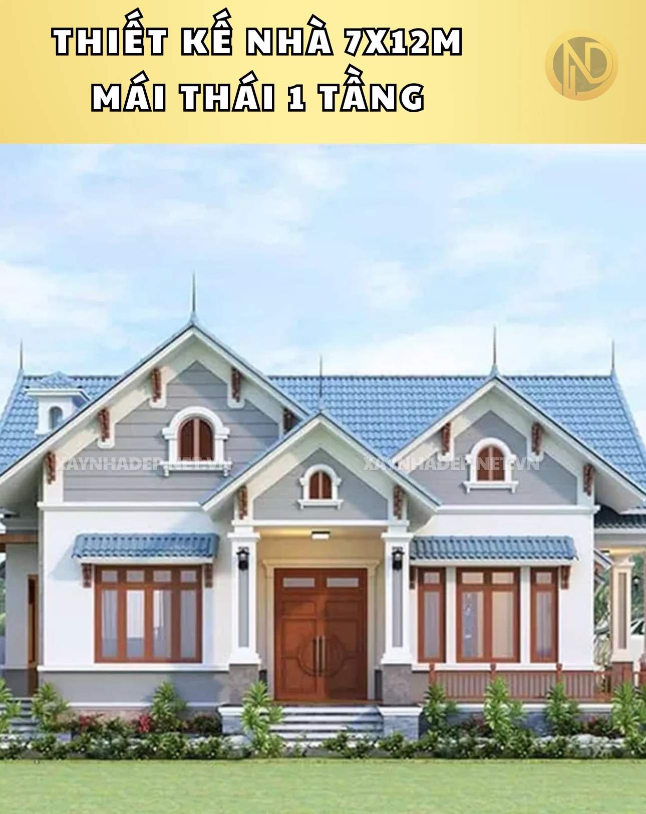 mẫu nhà 7x12m 1 tầng