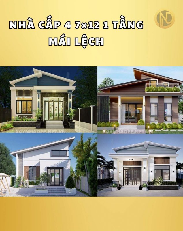 Top 10 Mẫu Nhà Cấp 4 7x12 Đẹp, Hiện Đại Nhất Năm 2025