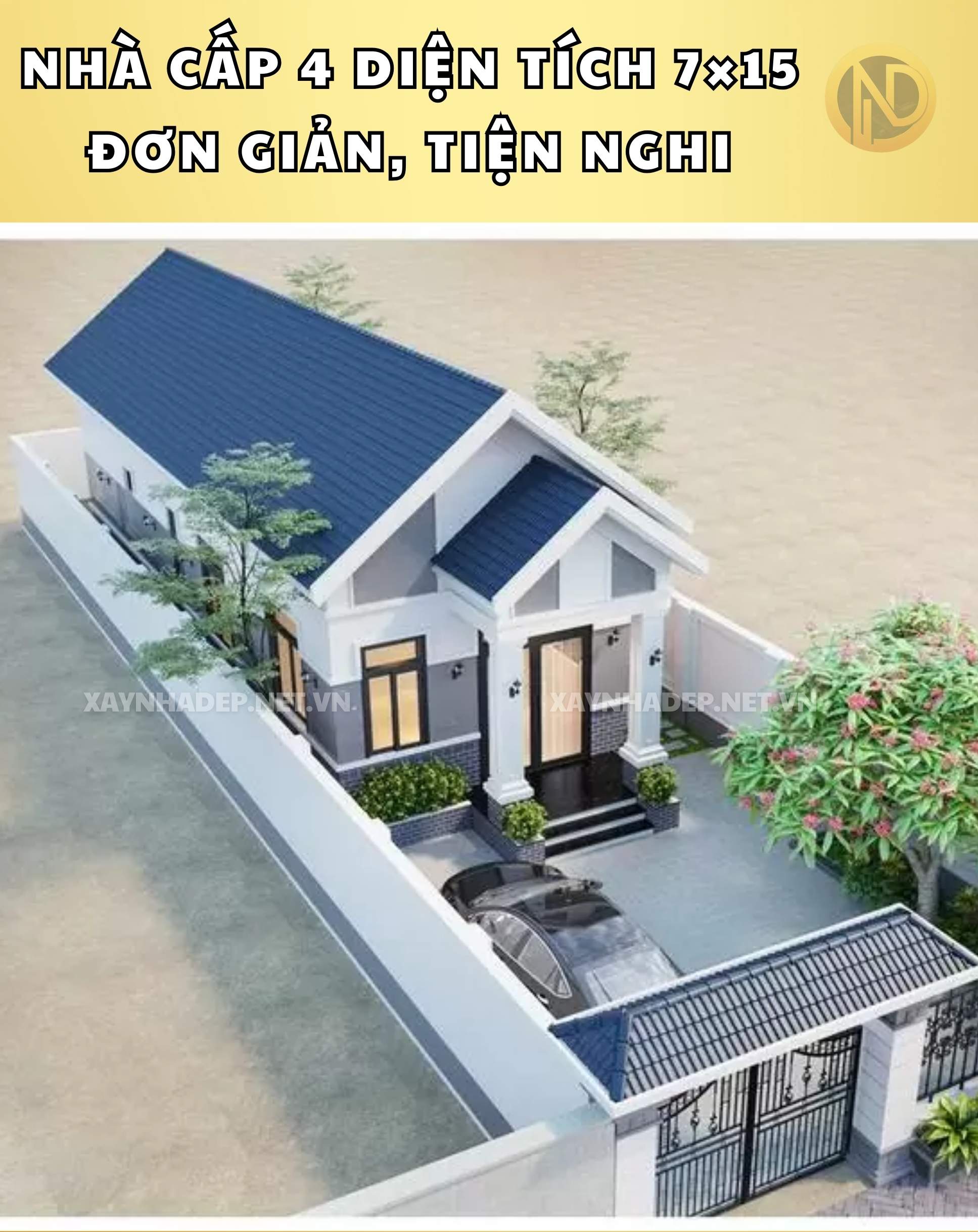 mẫu nhà ống 7x15m