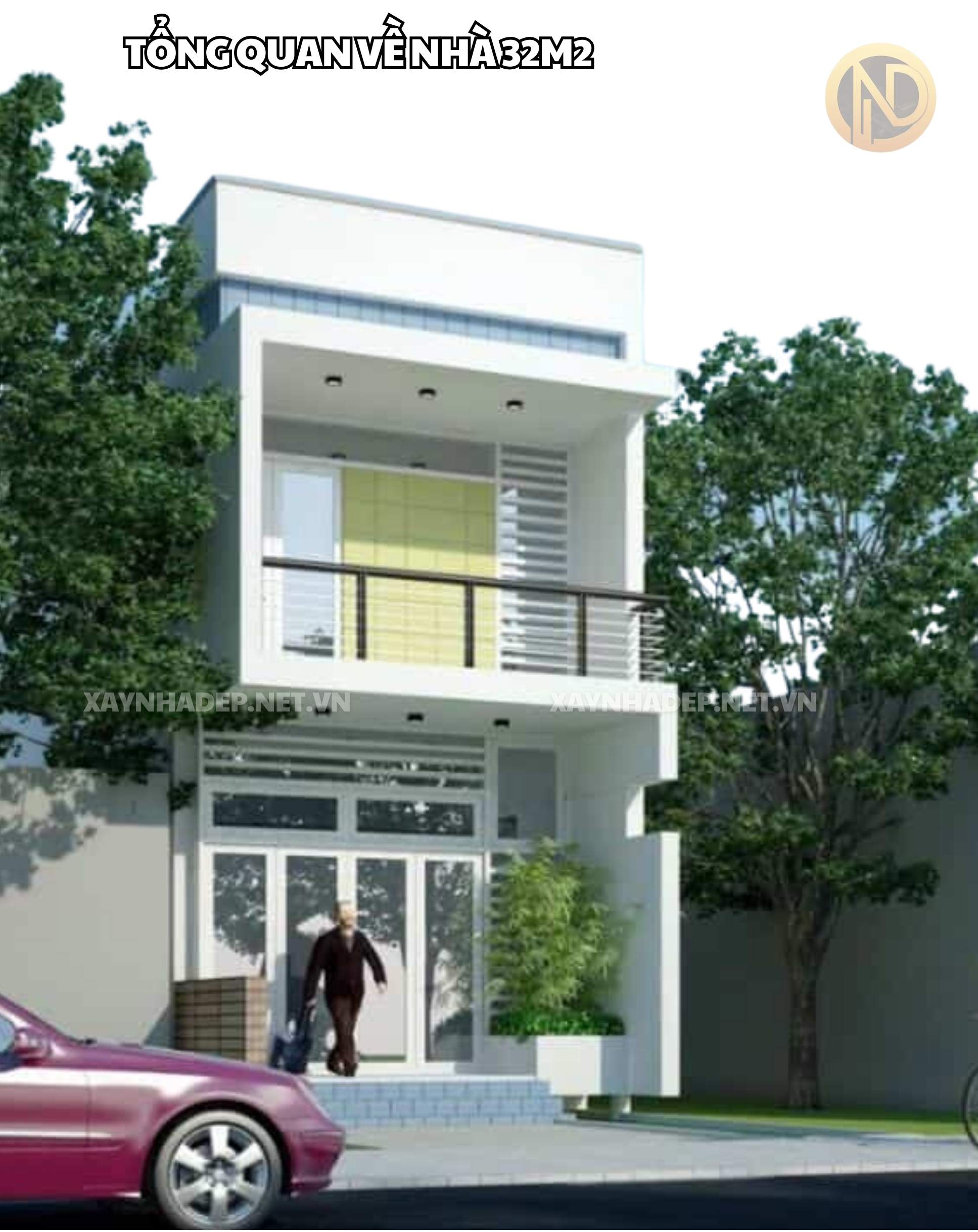 nhà 32m2 đẹp