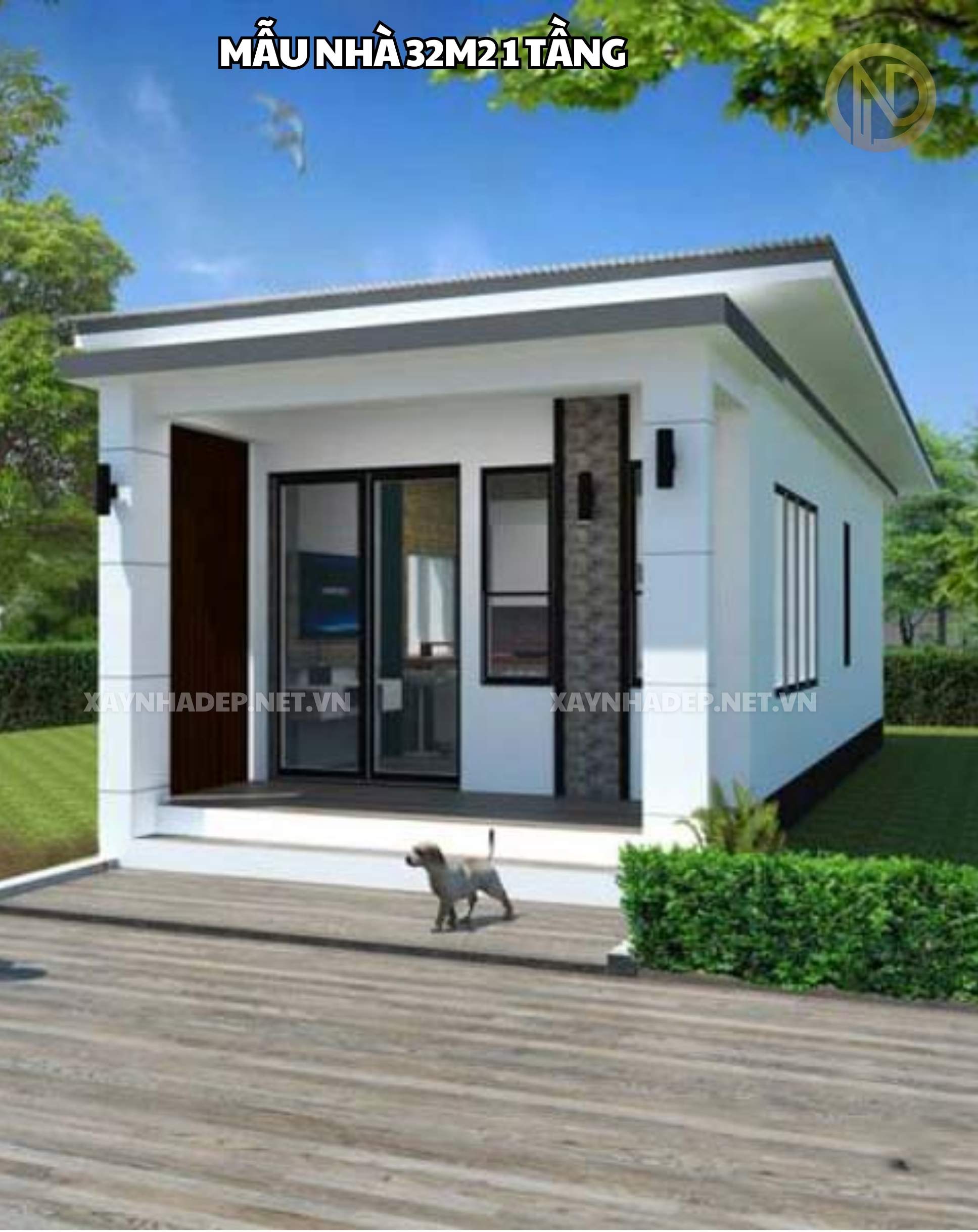 nhà 32m2 đẹp