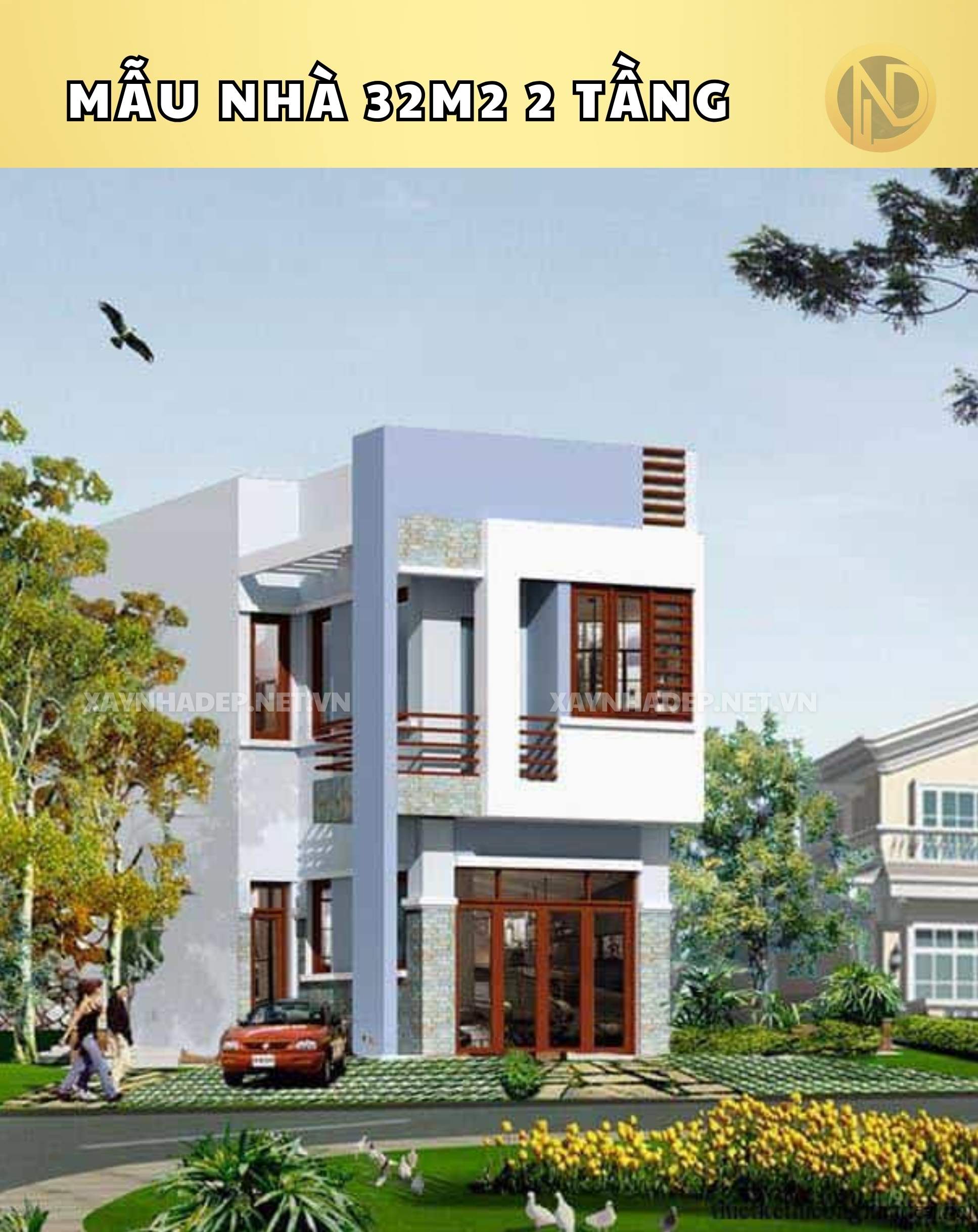 nhà 32m2 đẹp