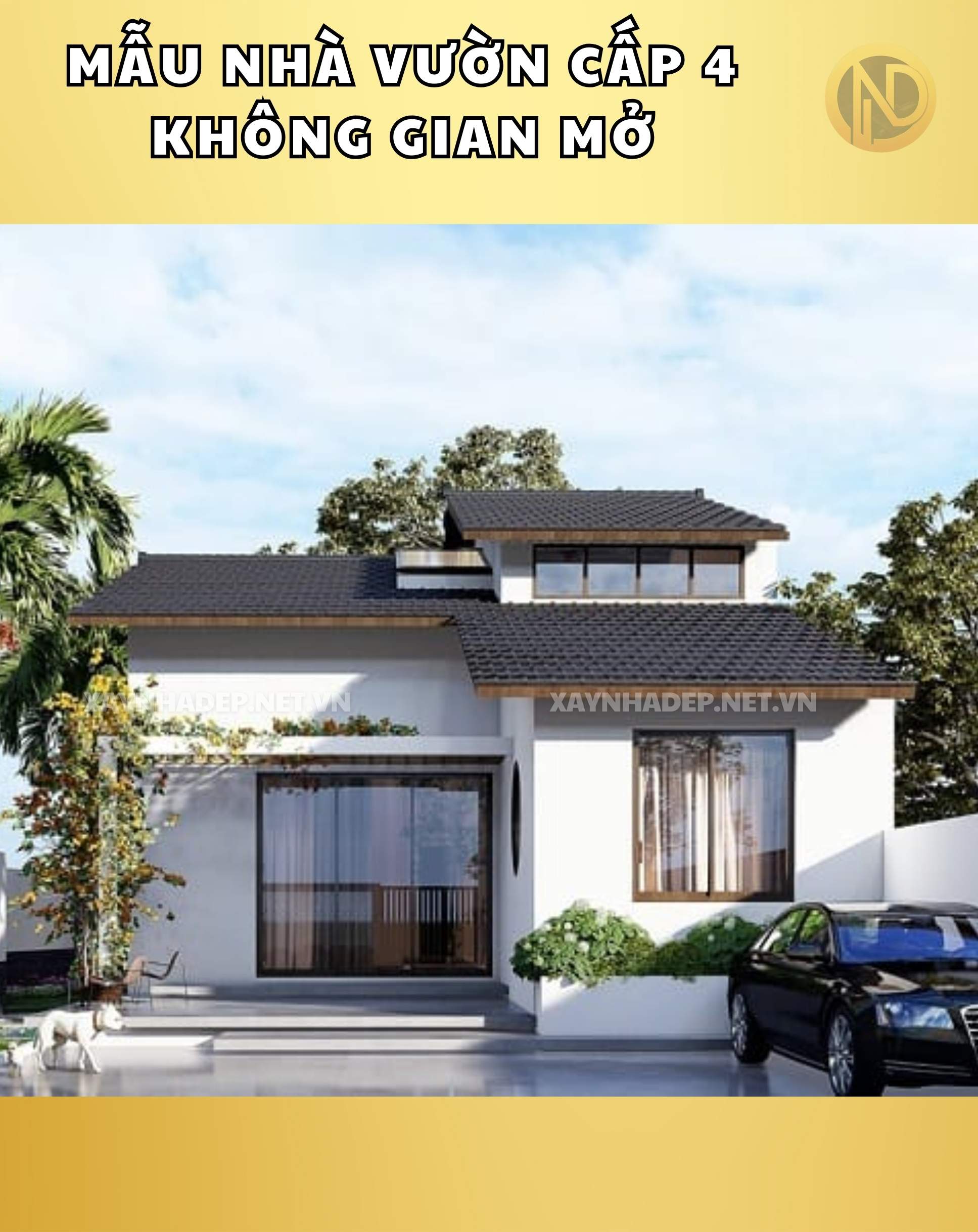 nhà cấp 4 không gian mở đẹp