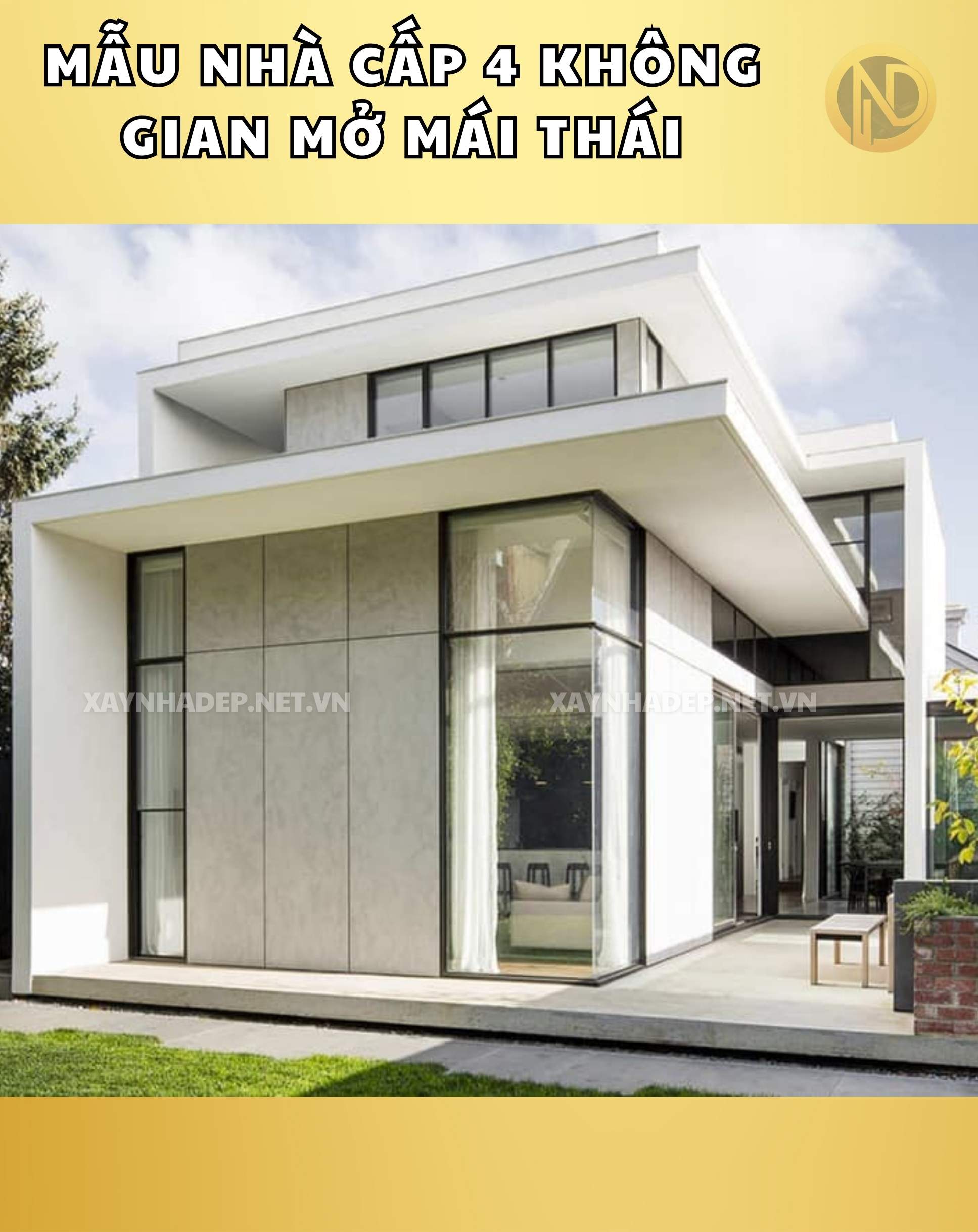 nhà cấp 4 không gian mở đẹp