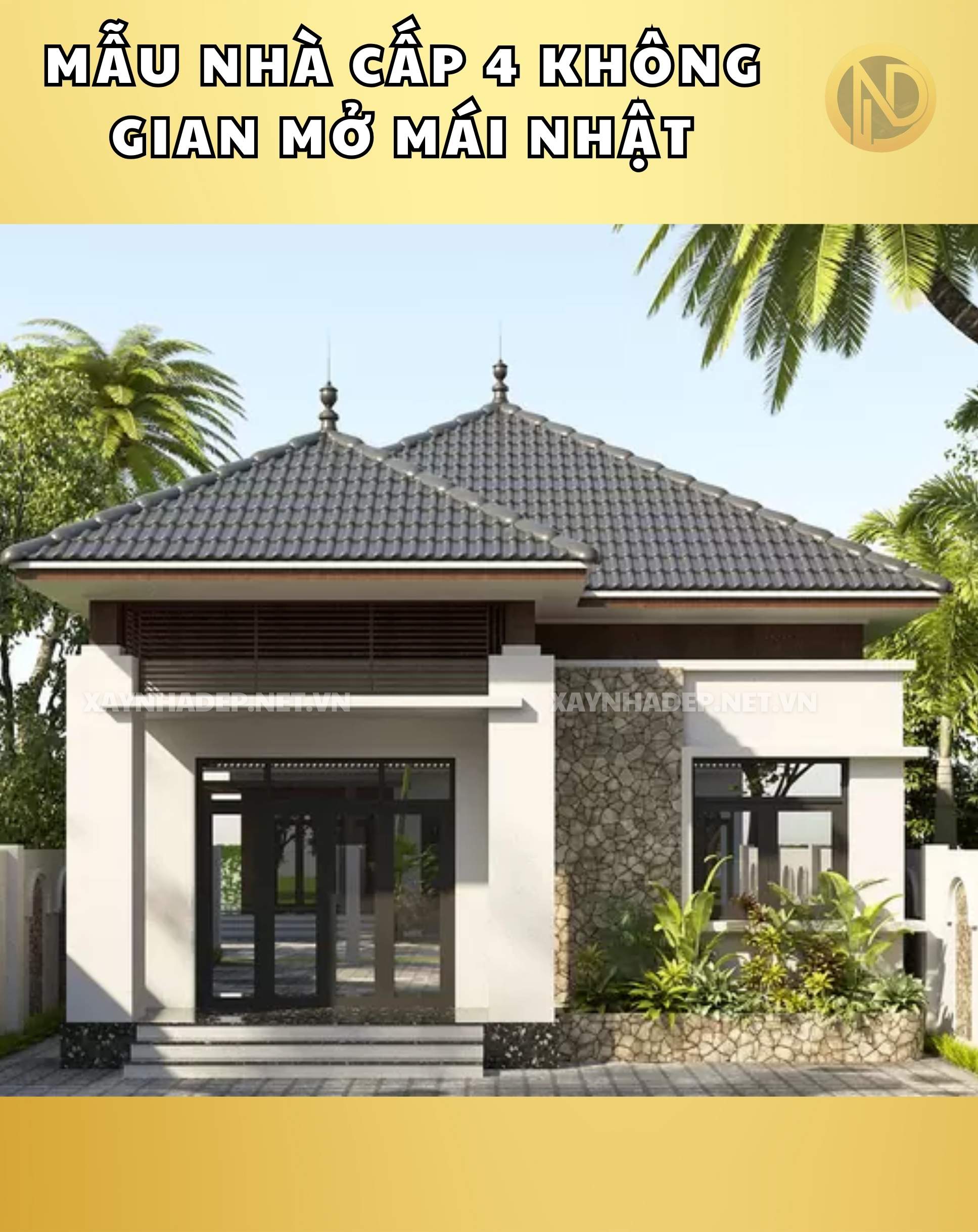 nhà cấp 4 không gian mở đẹp