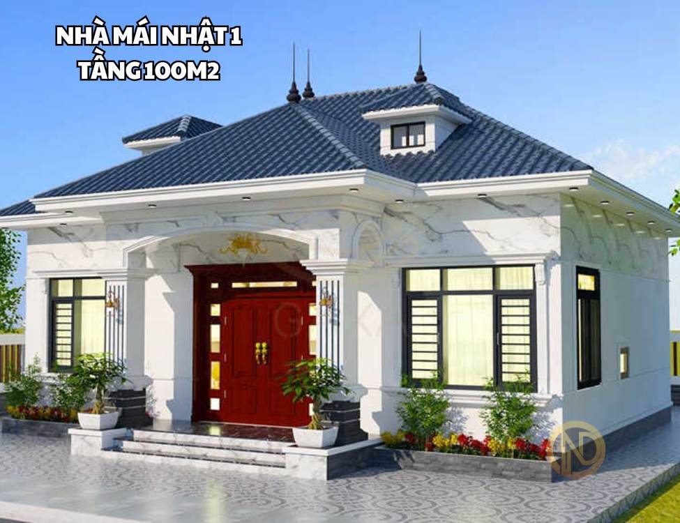 Nhà mái nhật 1 tầng 100m2