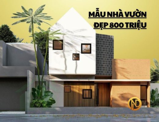 mẫu nhà vườn giá 800 triệu