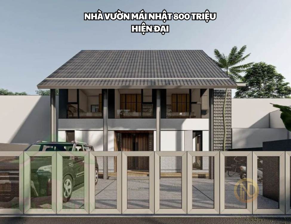 Nhà Vườn Mái Nhật 800 Triệu Hiện Đại