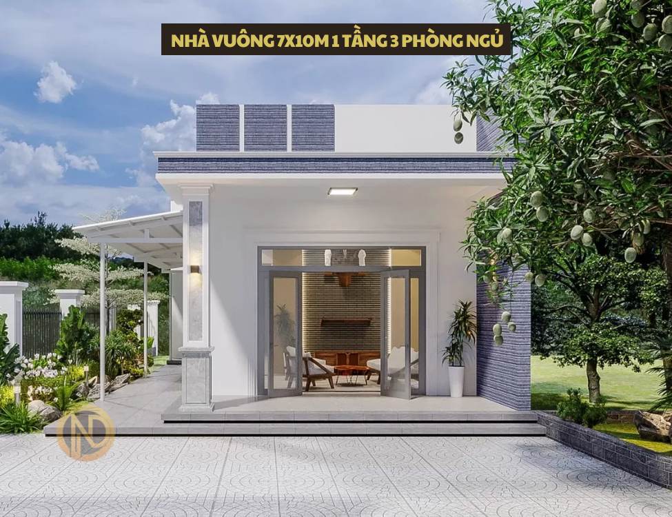 Giới thiệu về mẫu nhà vuông 7x10