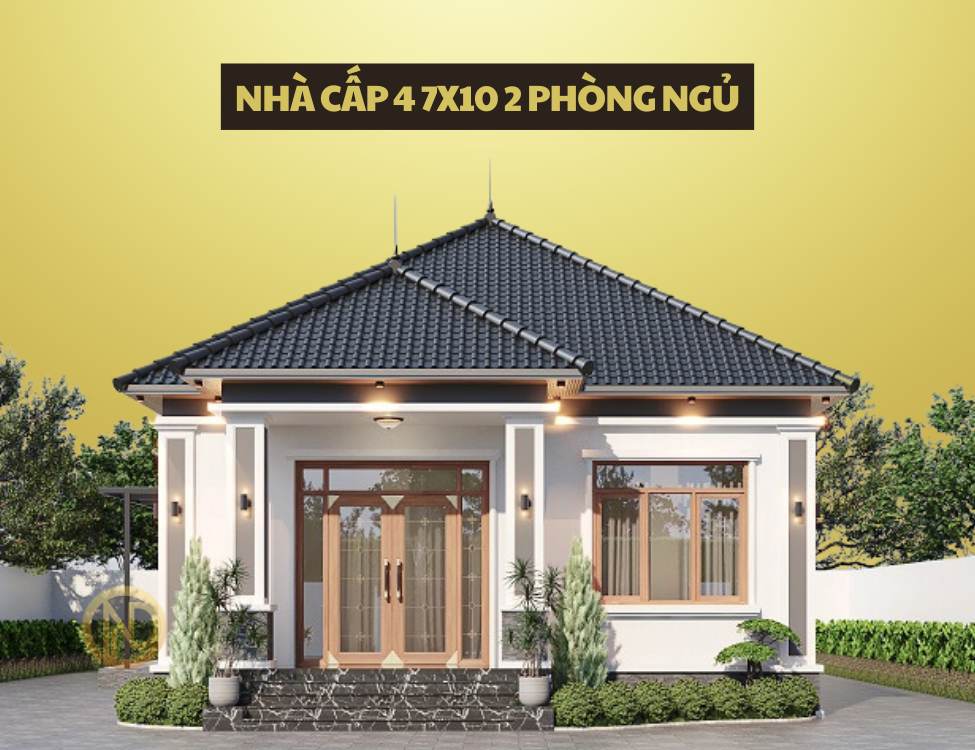 Nhà cấp 4 7x10 2 phòng ngủ