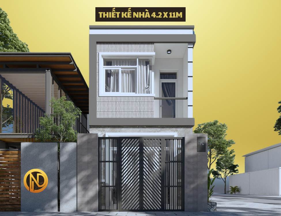 Thiết kế nhà 4.2x11m