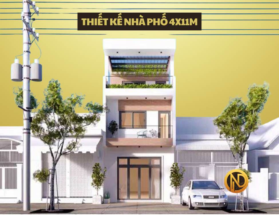 Thiết kế nhà phố 4x11m