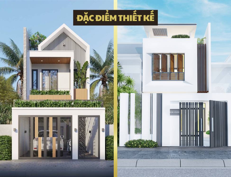 Đặc điểm thiết kế của nhà 2 tầng 3 phòng ngủ 5x13m