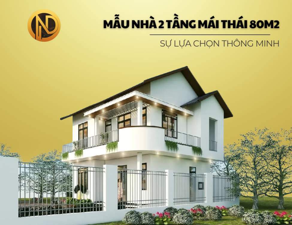 Phong cách thiết kế phổ biến cho nhà 2 tầng 80m2