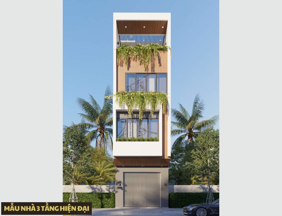 thiết kế nhà 5x16m có thang máy