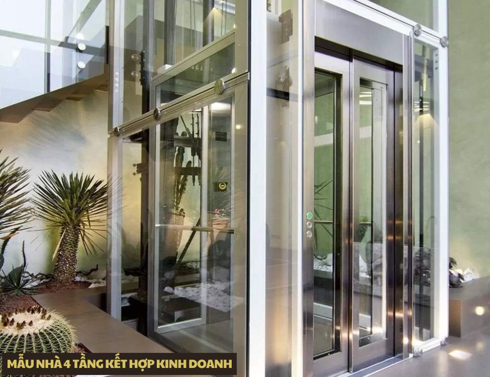 Mẫu nhà 4 tầng kết hợp kinh doanh