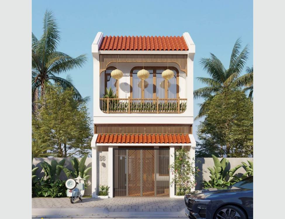 Thiết Kế Nhà 5x16m 2 Tầng
