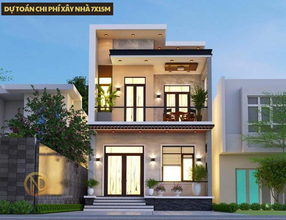 Dự Toán Chi Phí Xây Nhà 7x15m Cập Nhật 2025