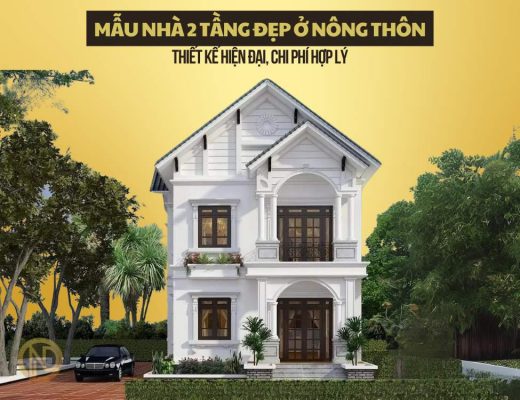 Mẫu nhà 2 tầng đẹp ở nông thôn