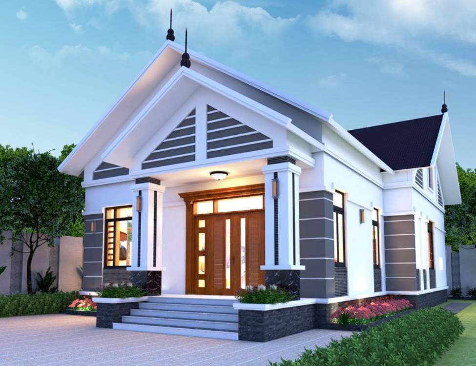 Mẫu nhà mái Thái 7x15m 1 tầng