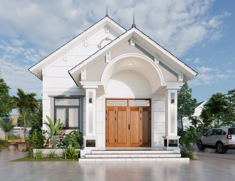 Mẫu nhà mái Thái 7x15m 1 tầng