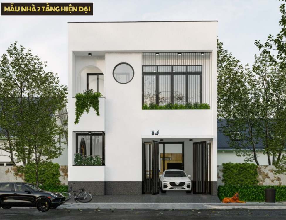 Mẫu nhà 2 tầng hiện đại