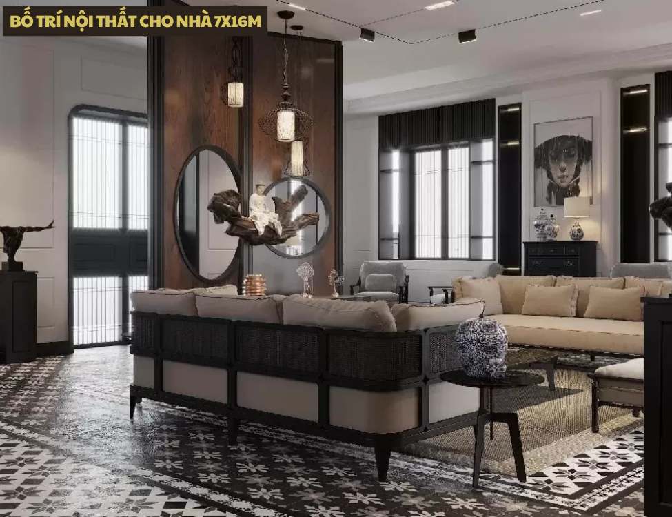 Bố Trí Nội Thất Cho Nhà 7x16m