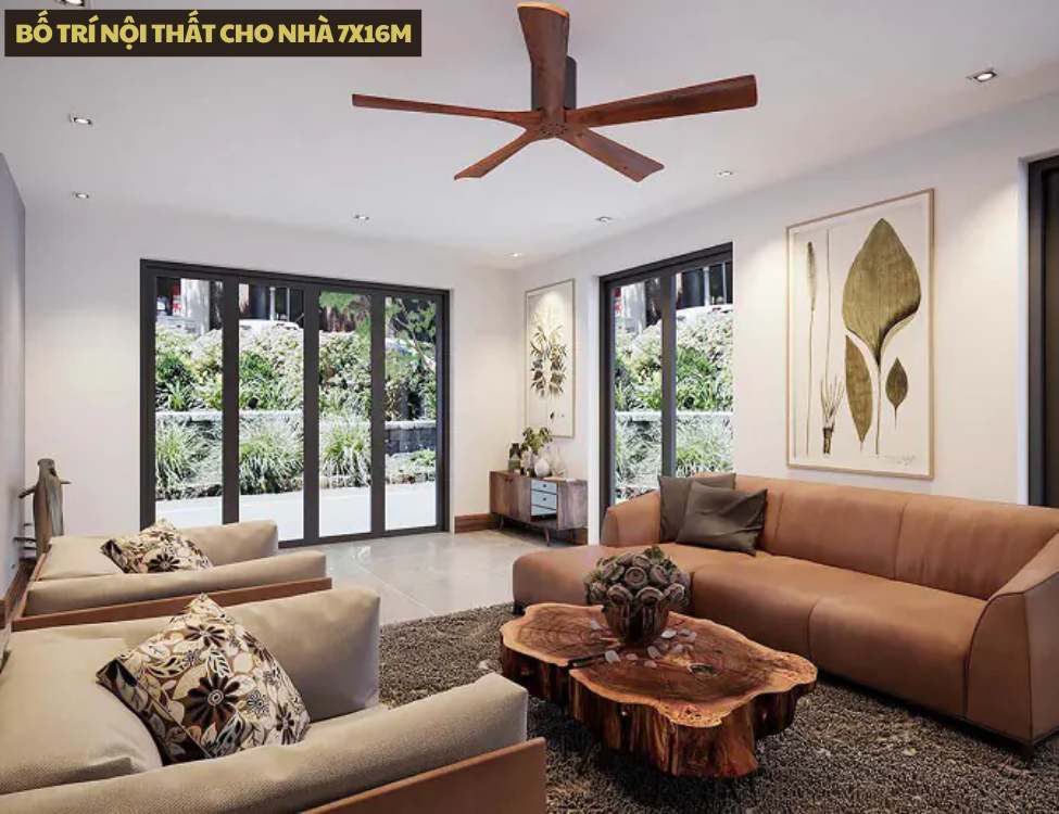 Bố Trí Nội Thất Cho Nhà 7x16m