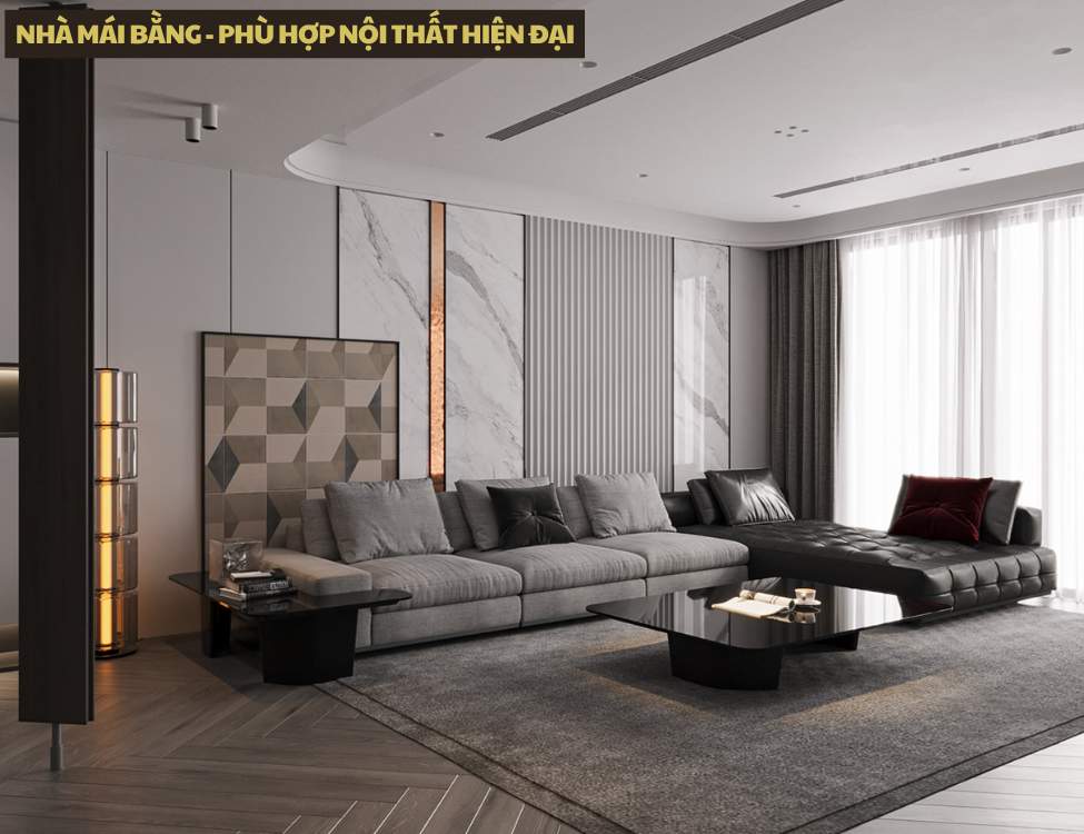 Thiết kế nội thất phù hợp với từng kiểu mái