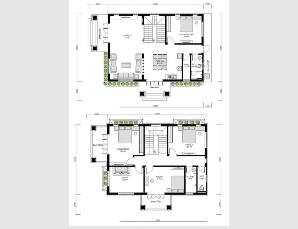 Bố Trí Công Năng Cho Nhà 2 Tầng 7x11m