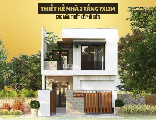 Thiết Kế Nhà 2 Tầng 7x11m