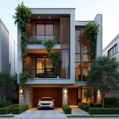 Xây nhà ống 2 tầng trọn gói