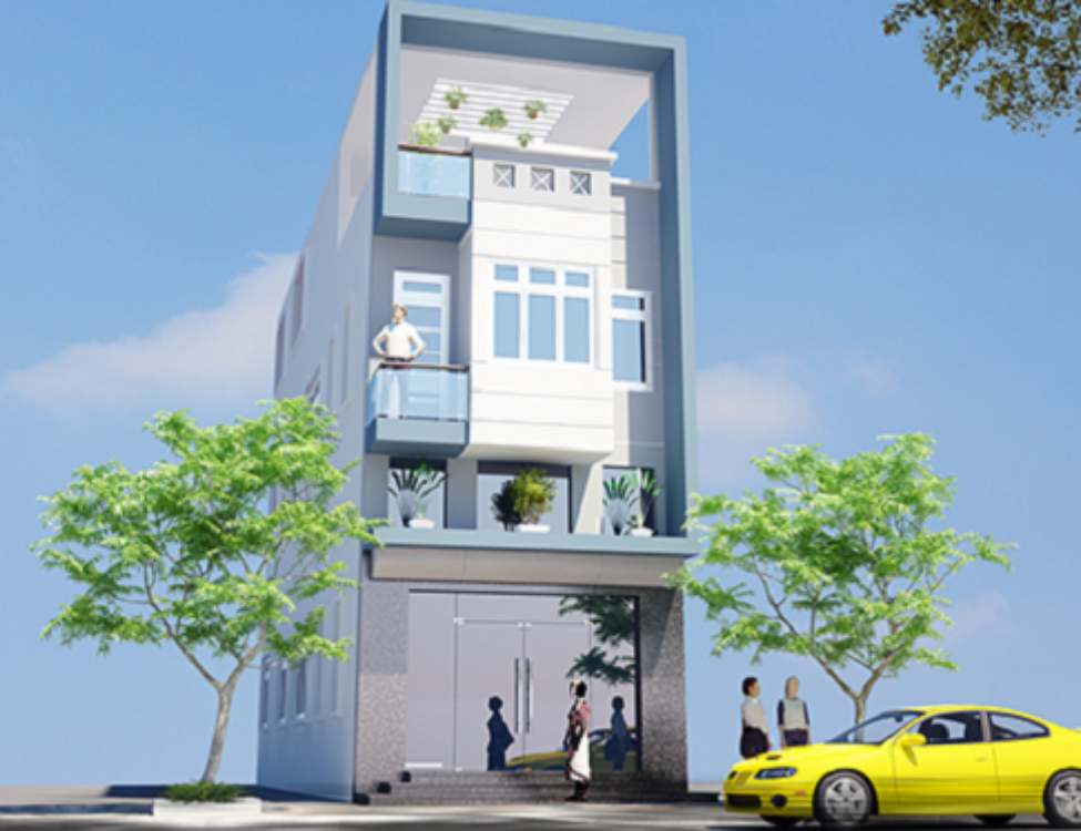 Mẫu nhà 3 tầng rộng 5 dài 10 có gác lửng