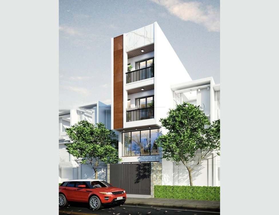 Mẫu nhà 3 tầng rộng 5 dài 10 có gác lửng