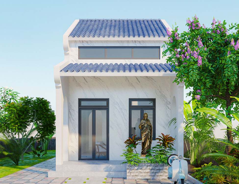 Mẫu nhà 5x10m gác lửng cấp 4 đẹp tiết kiệm