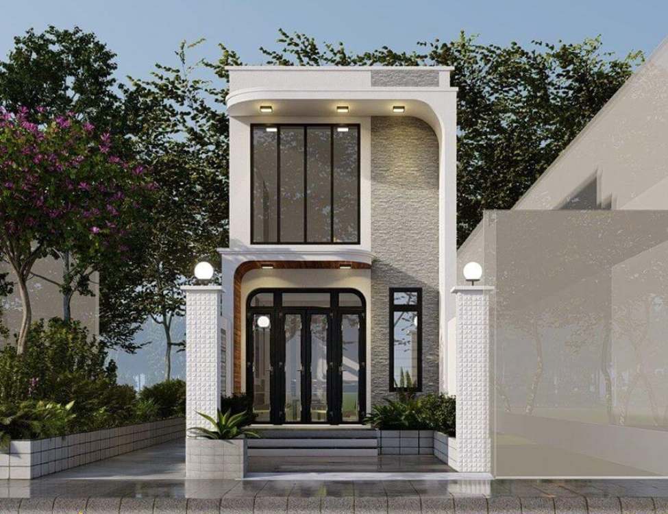 Mẫu nhà 5x10m gác lửng cấp 4 đẹp tiết kiệm