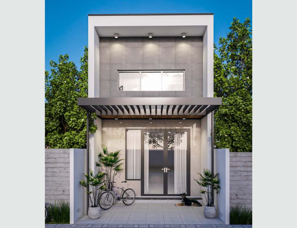 Mẫu nhà 5x10m gác lửng cấp 4 đẹp tiết kiệm